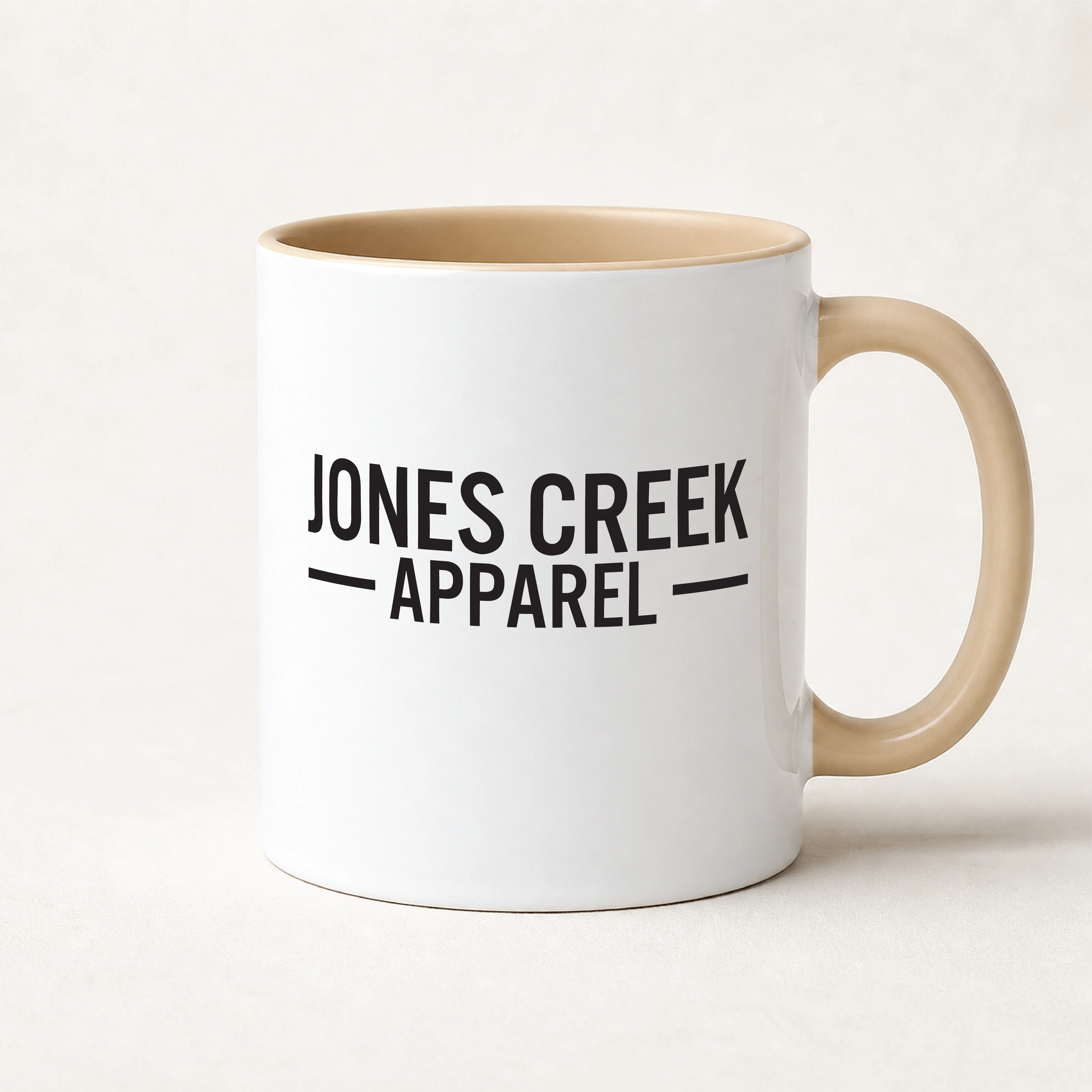Branded ceramic mug